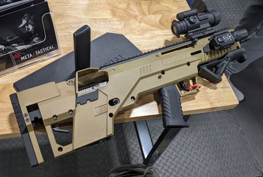 World’s First Bullpup Style Pistol-to-Rifle Conversion Kit from Meta Tactical – SHOT Show 2022