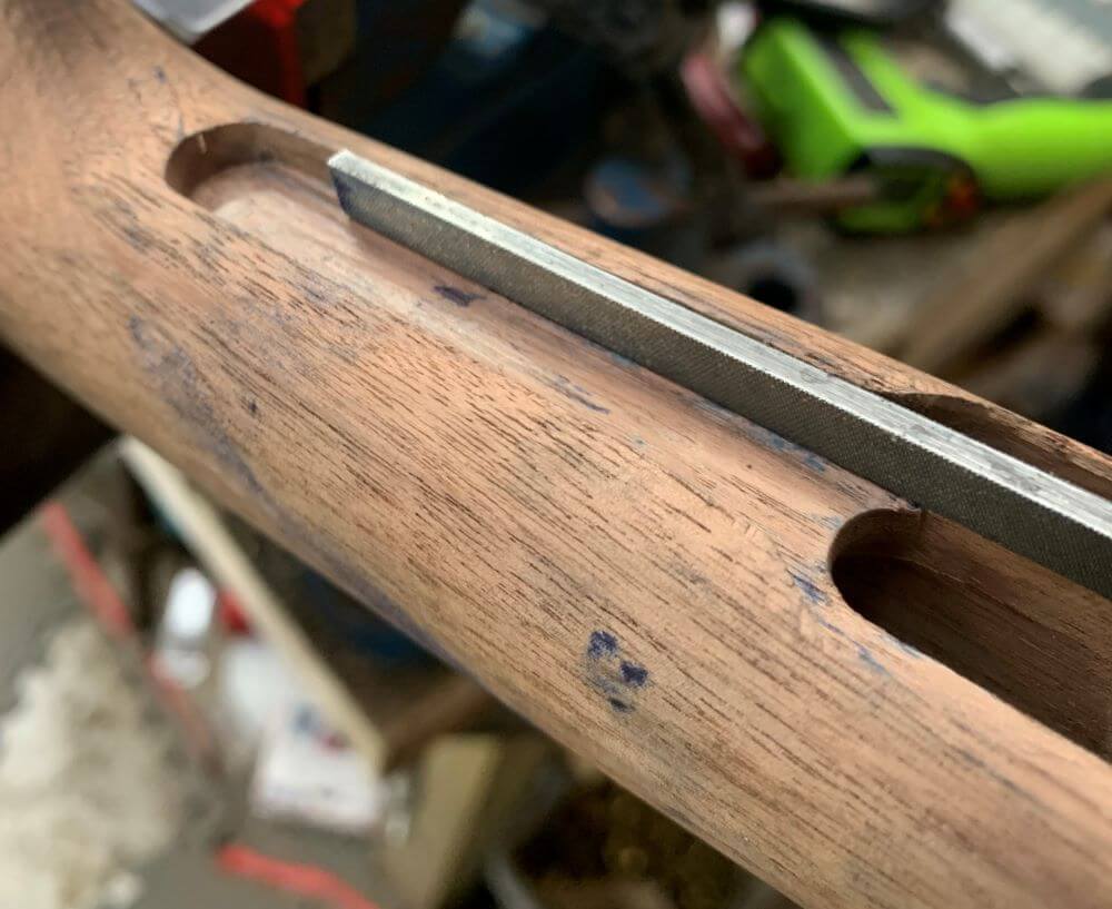 Fitting and Finishing a Wood Rifle Stock on an Original 1895 Winchester