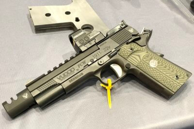 Vudoo Gun Works .22lr 1911 as seen at their booth at SHOT Show 2023