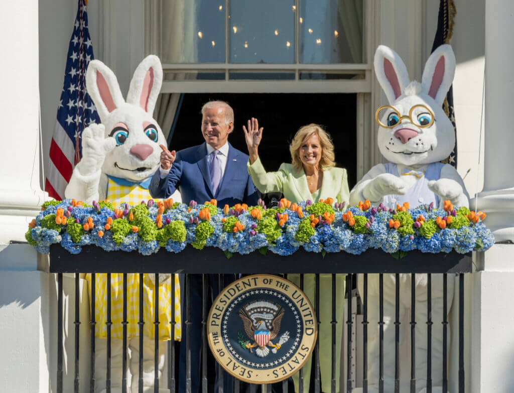 The Bidens on Easter.