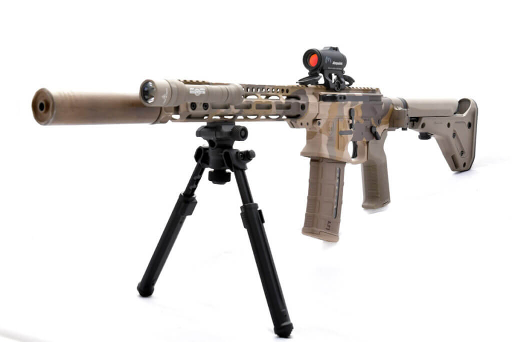 Stay quiet and have a bright light, Tw primary features of the Civilian Defensive Rifle.