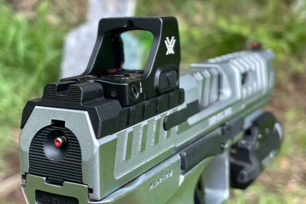 SFx RIVAL-S optic plate with the Vortex Defender-CCW red dot mounted