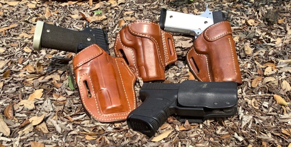 Milt Sparks 60TK, 55BN, and Bladetech all make excellent holsters for field use.