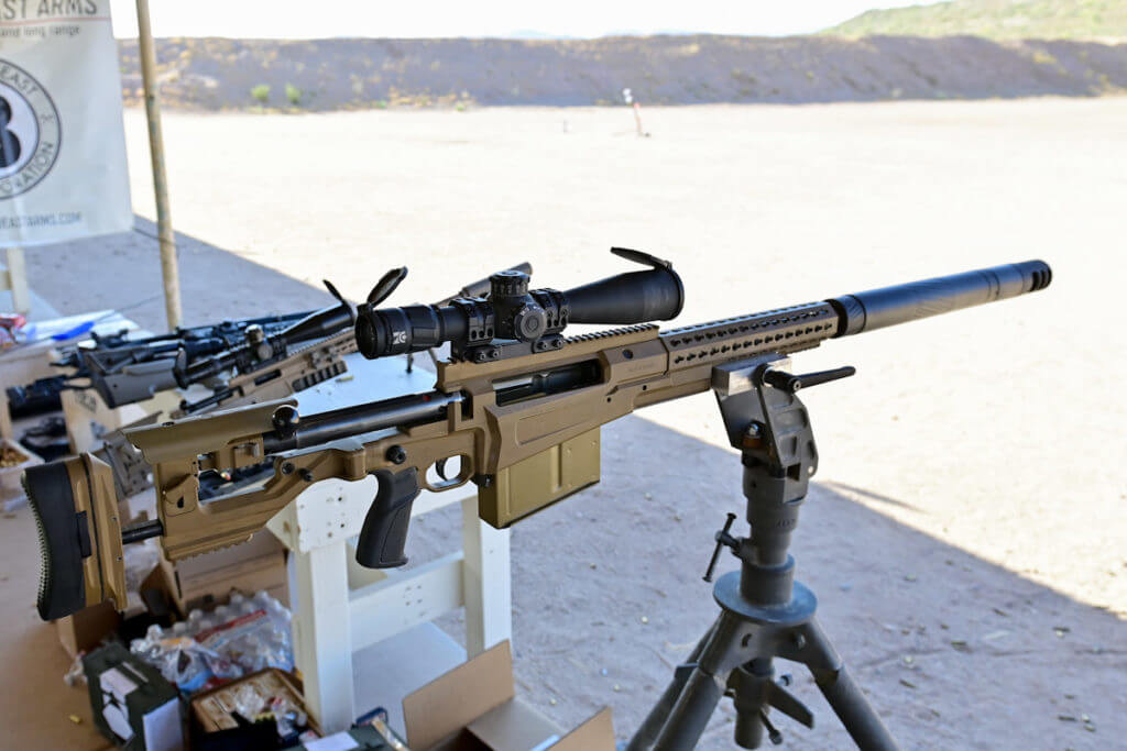 Thunder Beast Arms 50 BMG silencer at CANCON.