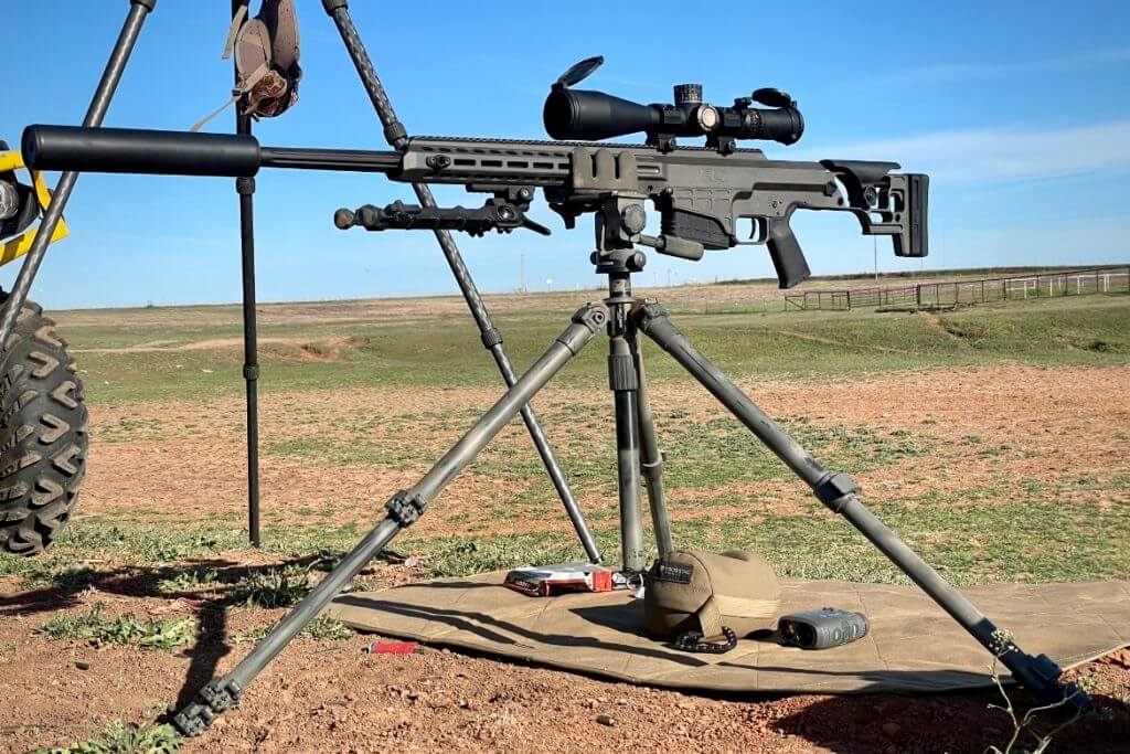 Shooting the Barrett MRAD out to 500 yards from a Kopfjagger K800 Tripod