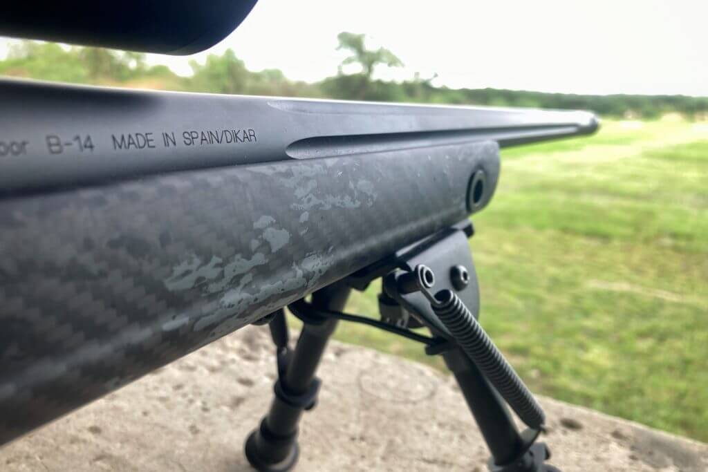 Bergara B-14 Squared Crest on bench