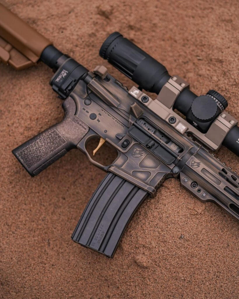 AR15 with AR Gold Trigger