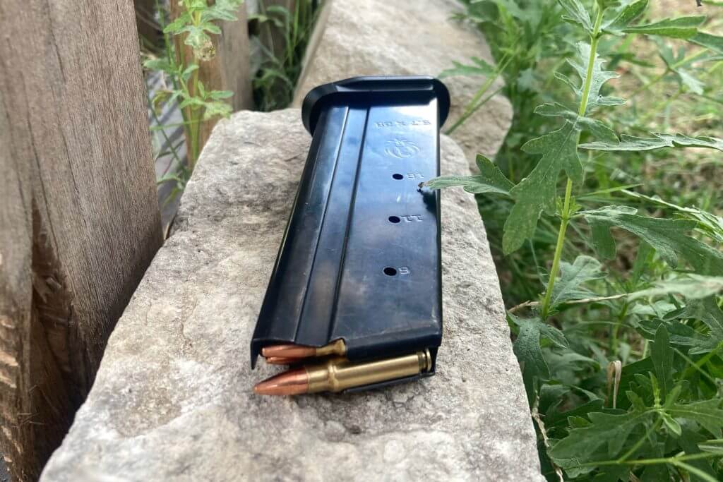 Ruger 5.7x28mm LC Charger magazine with rounds 