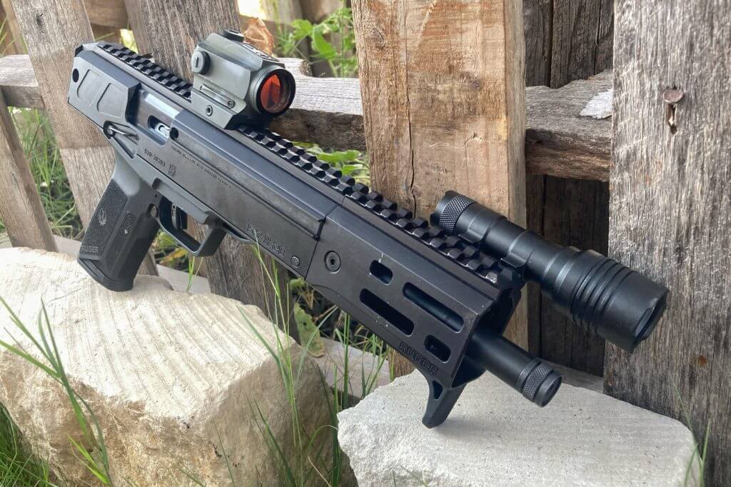 Ruger 5.7x28mm LC Charger on rocks