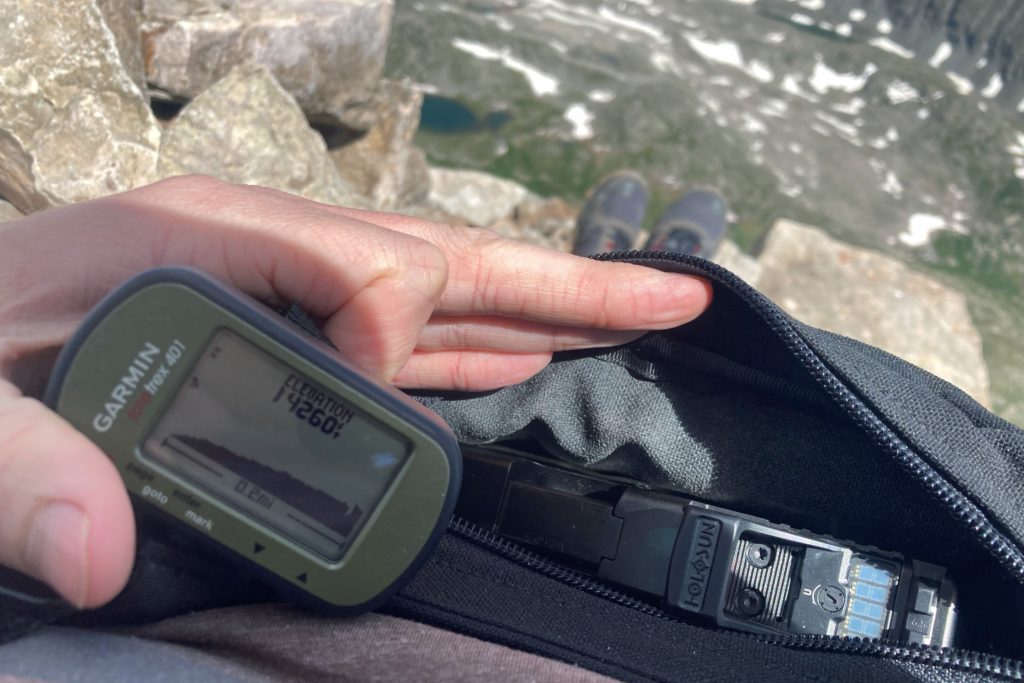 Garmin foretrex 401 ang G20 in the mountains
